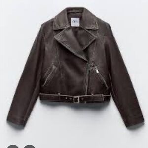 Women's Brown Leather Jacket worn couple of times